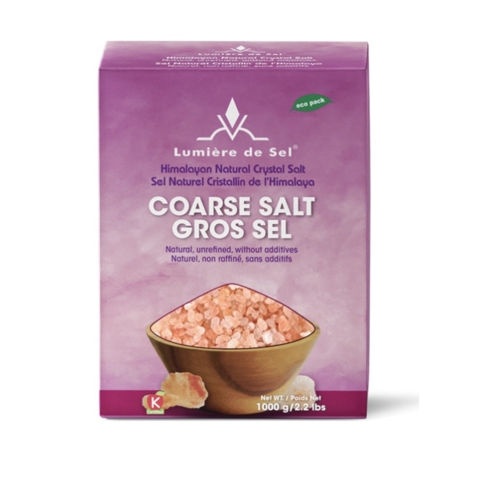 ECO IDEAS LUMIERE DE SEL Himalayan Coarse Salt 1kg
