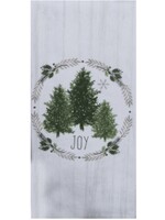 KAYDEE DESIGNS KAYDEE Dual Purpose Terry  Tea Towel - Evergreen Wishes Wreath