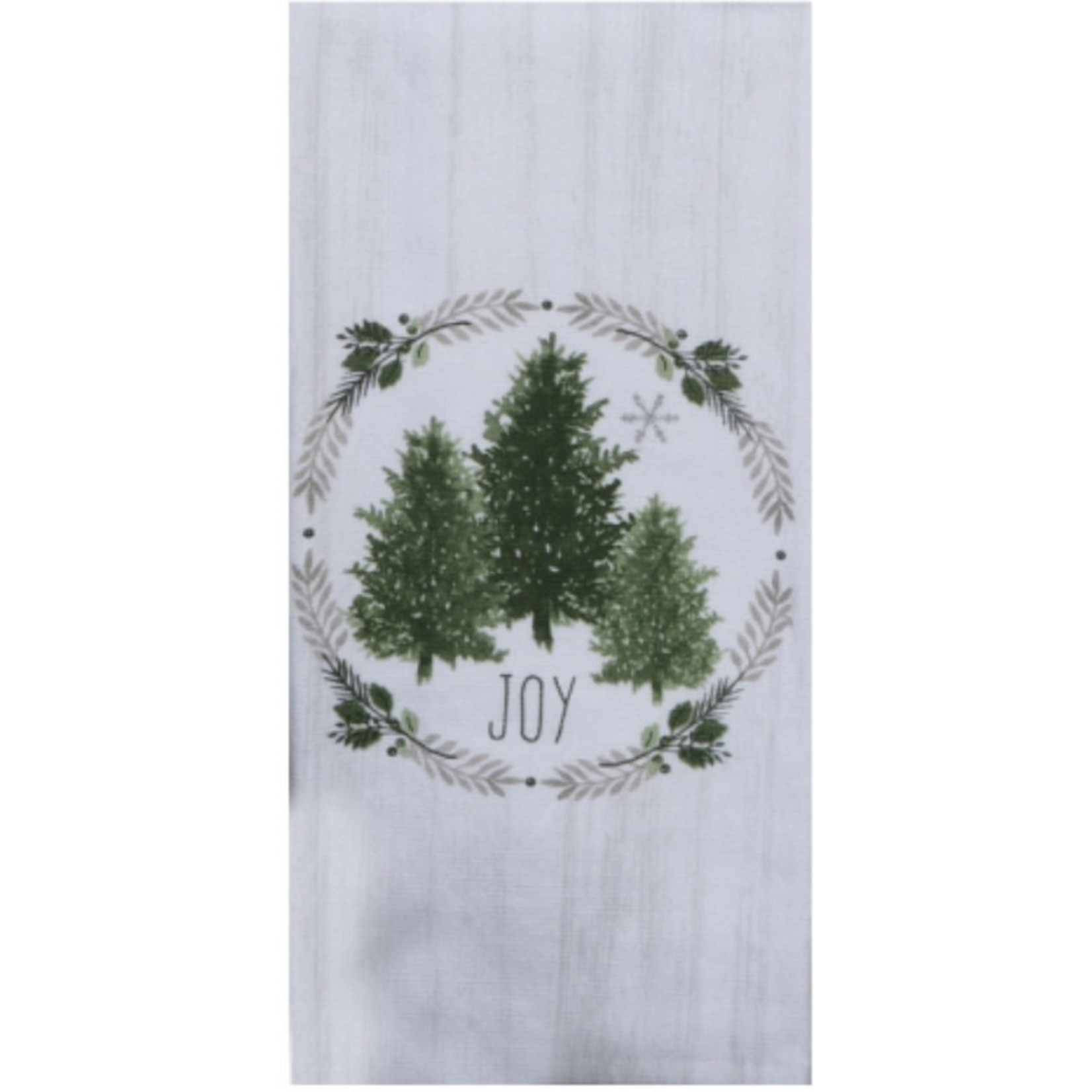 KAYDEE DESIGNS KAYDEE Dual Purpose Terry  Tea Towel - Evergreen Wishes Wreath