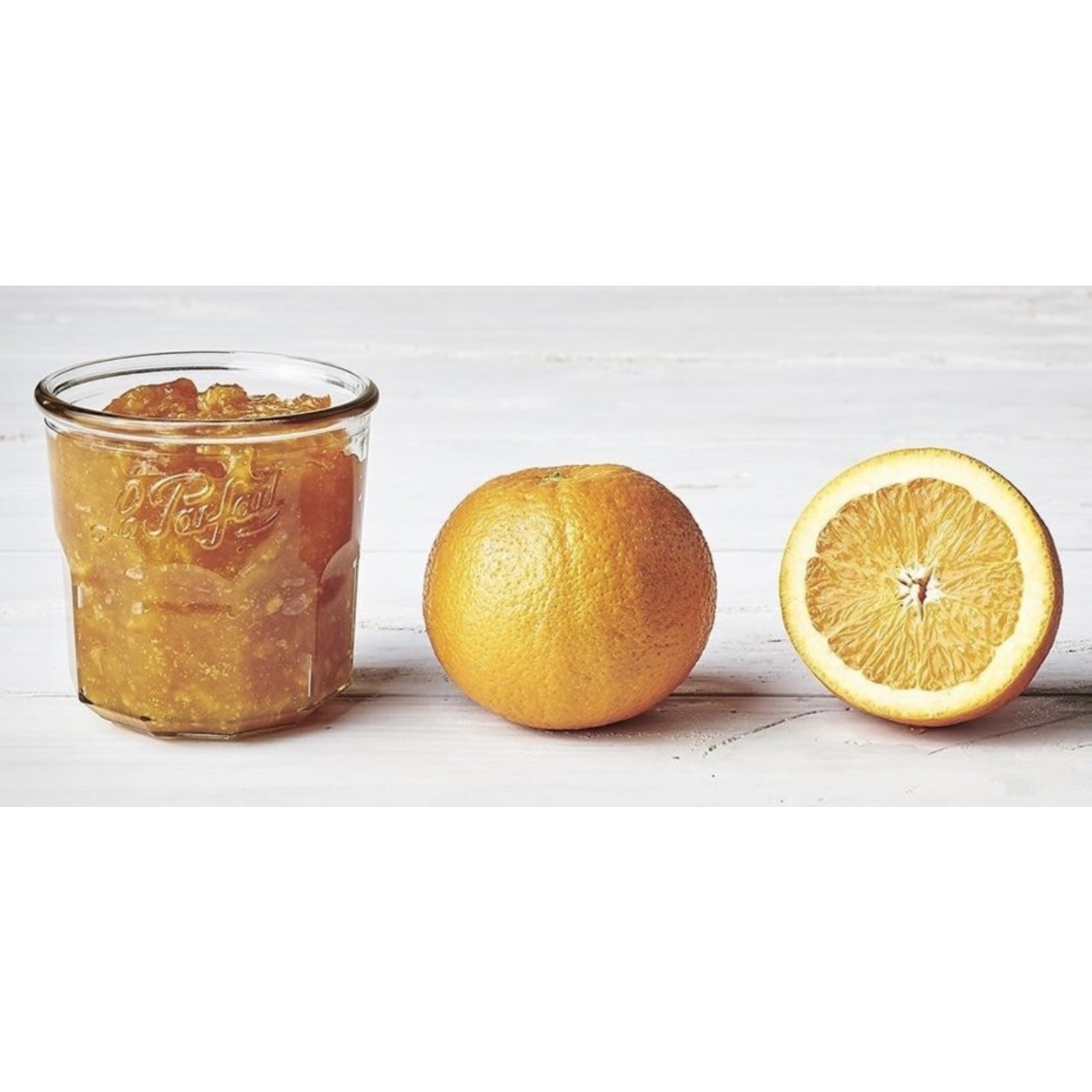 PORT STYLE Jam Jar w/ Orange Lid 324ml