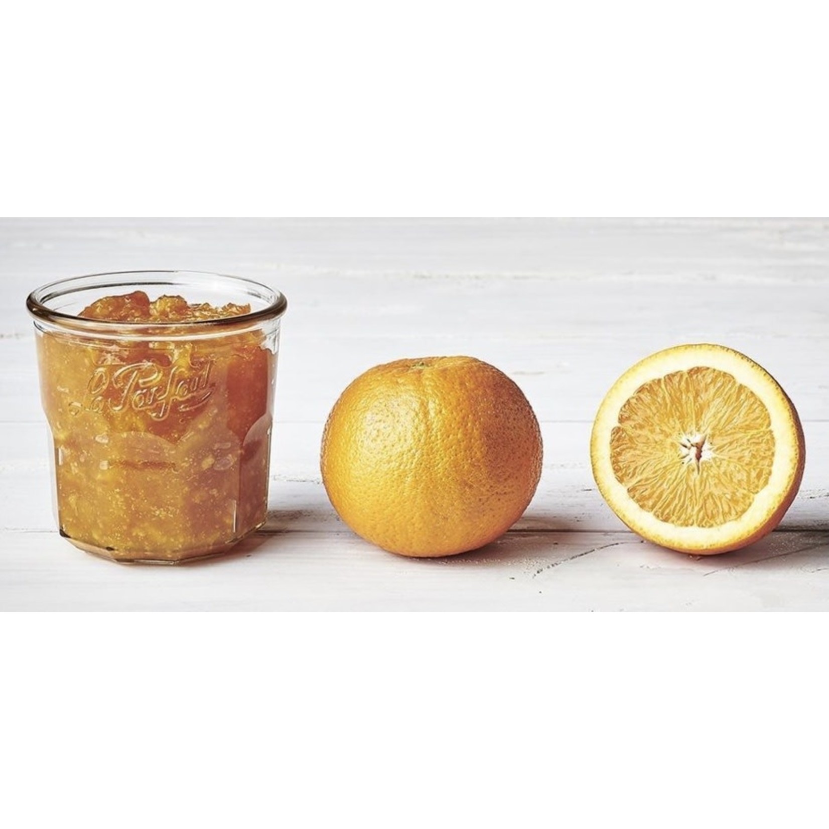PORT STYLE Jam Jar w/Orange Lid 445ml