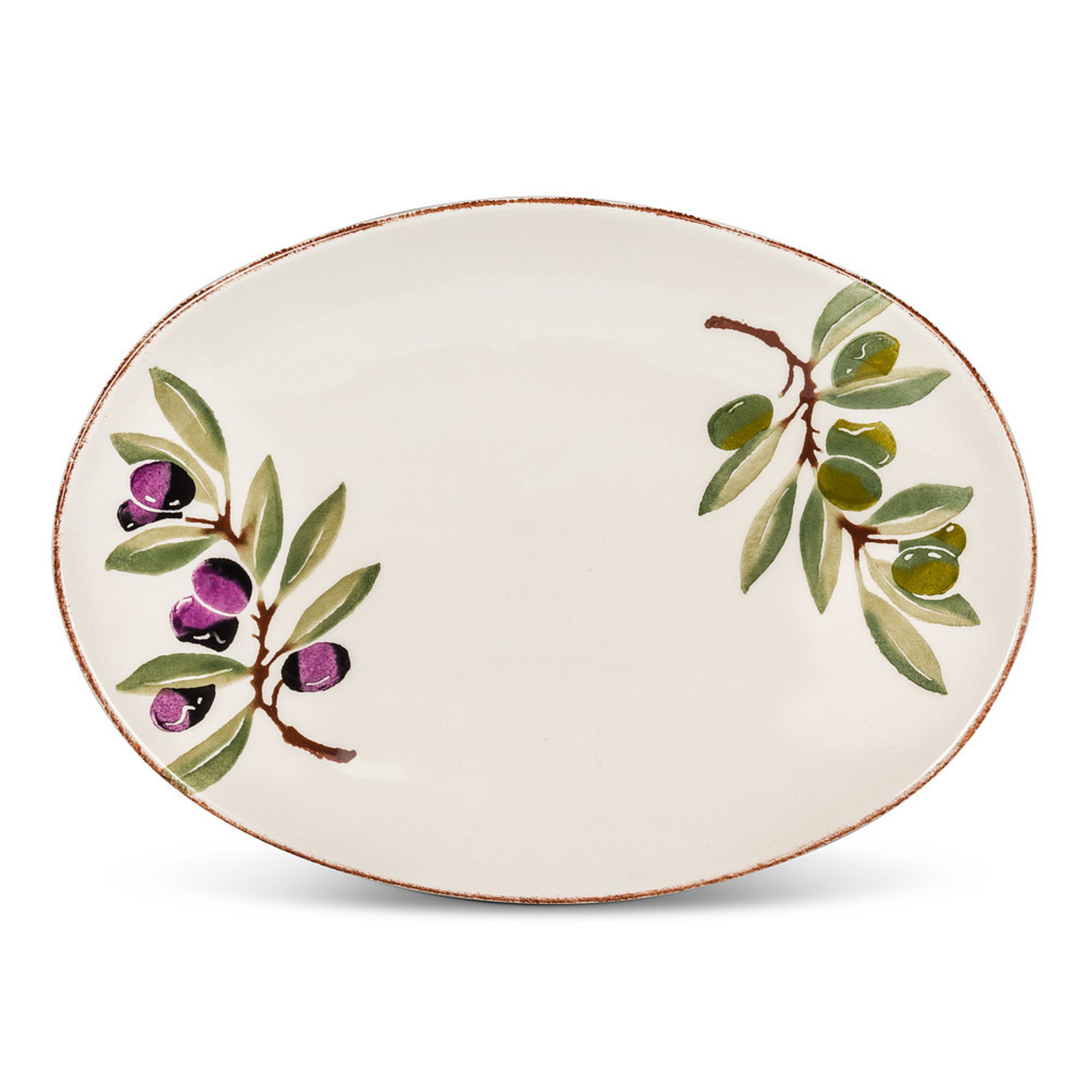 ABBOTT ABBOTT Oval Platter Olive Medium