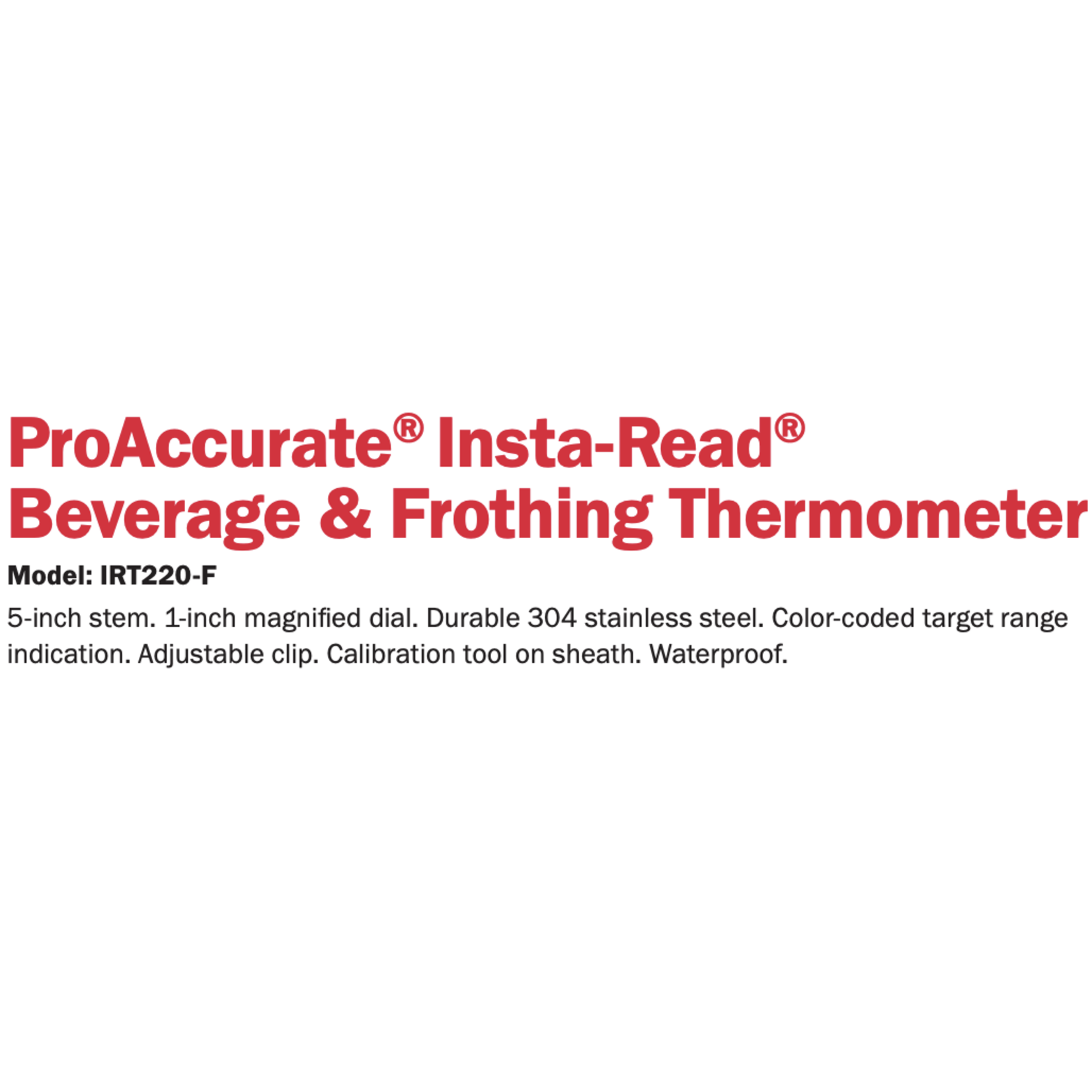 CDN CDN Beverage & Frothing Thermometer