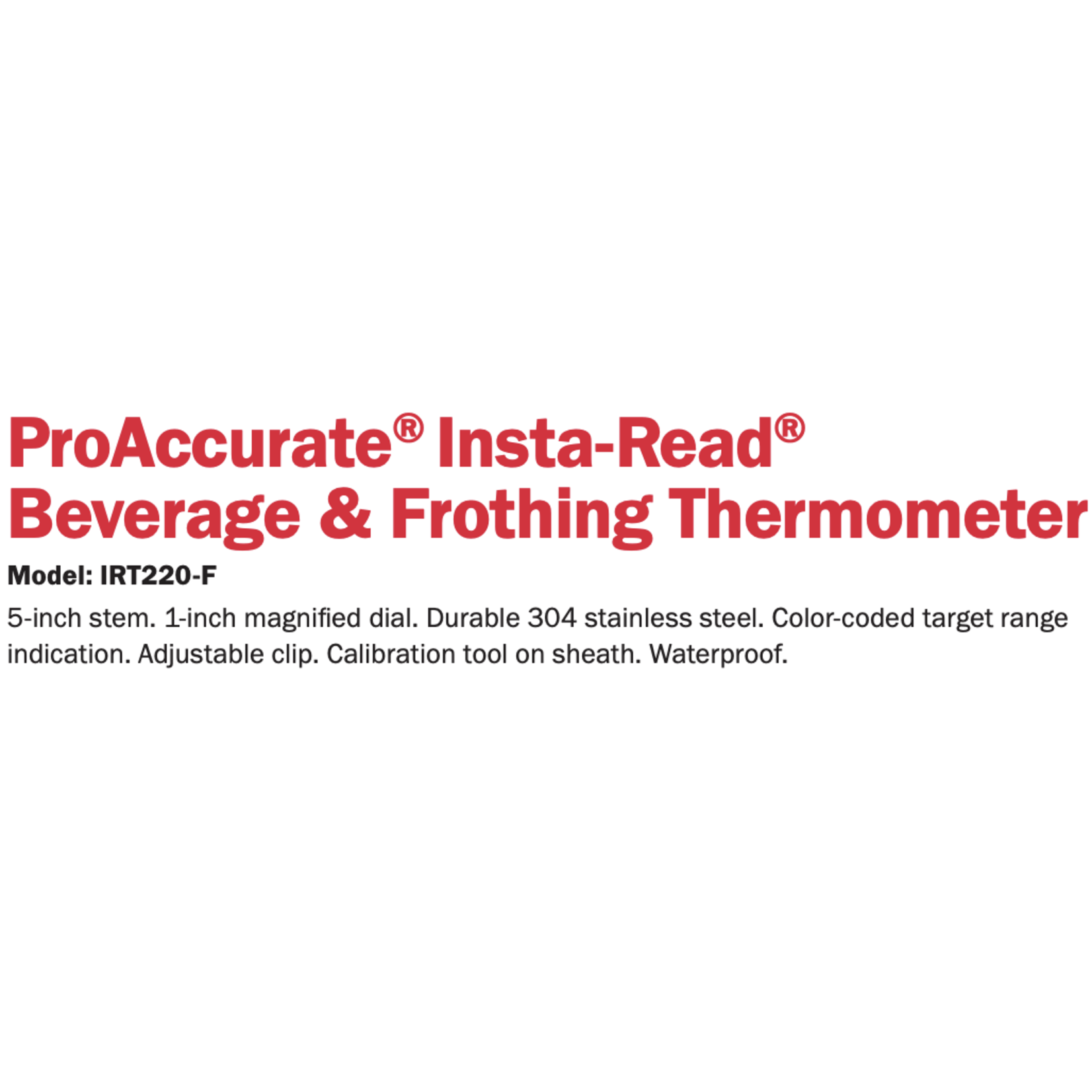 CDN CDN ProAccurate Instaread Beverage Thermometer Small