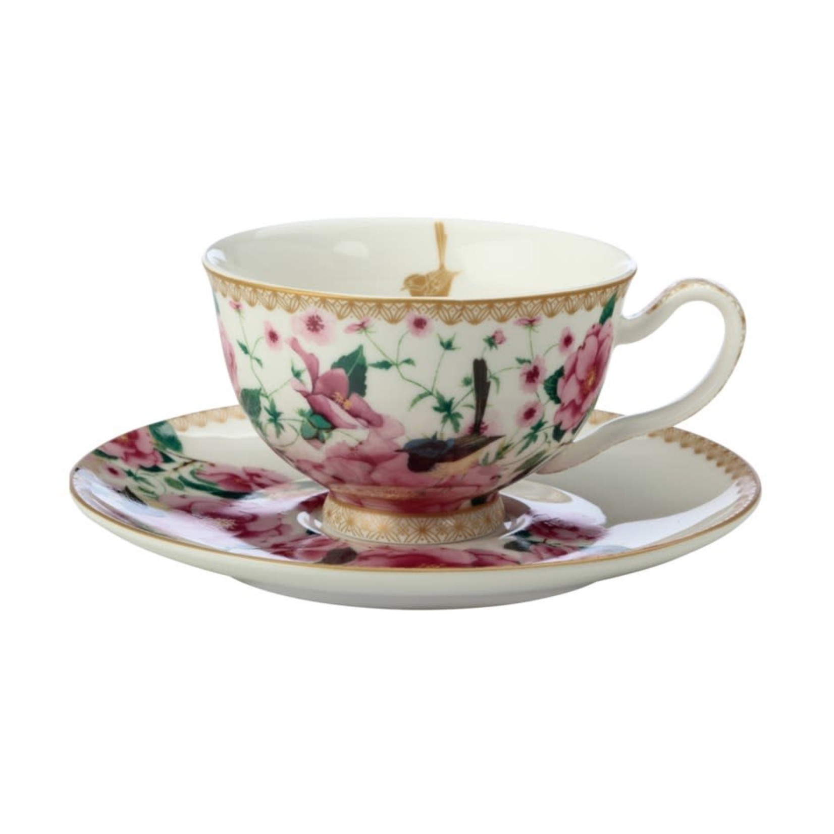 MAXWELL WILLIAMS MAXWELL WILLIAMS Silk Road Footed Cup & Saucer White