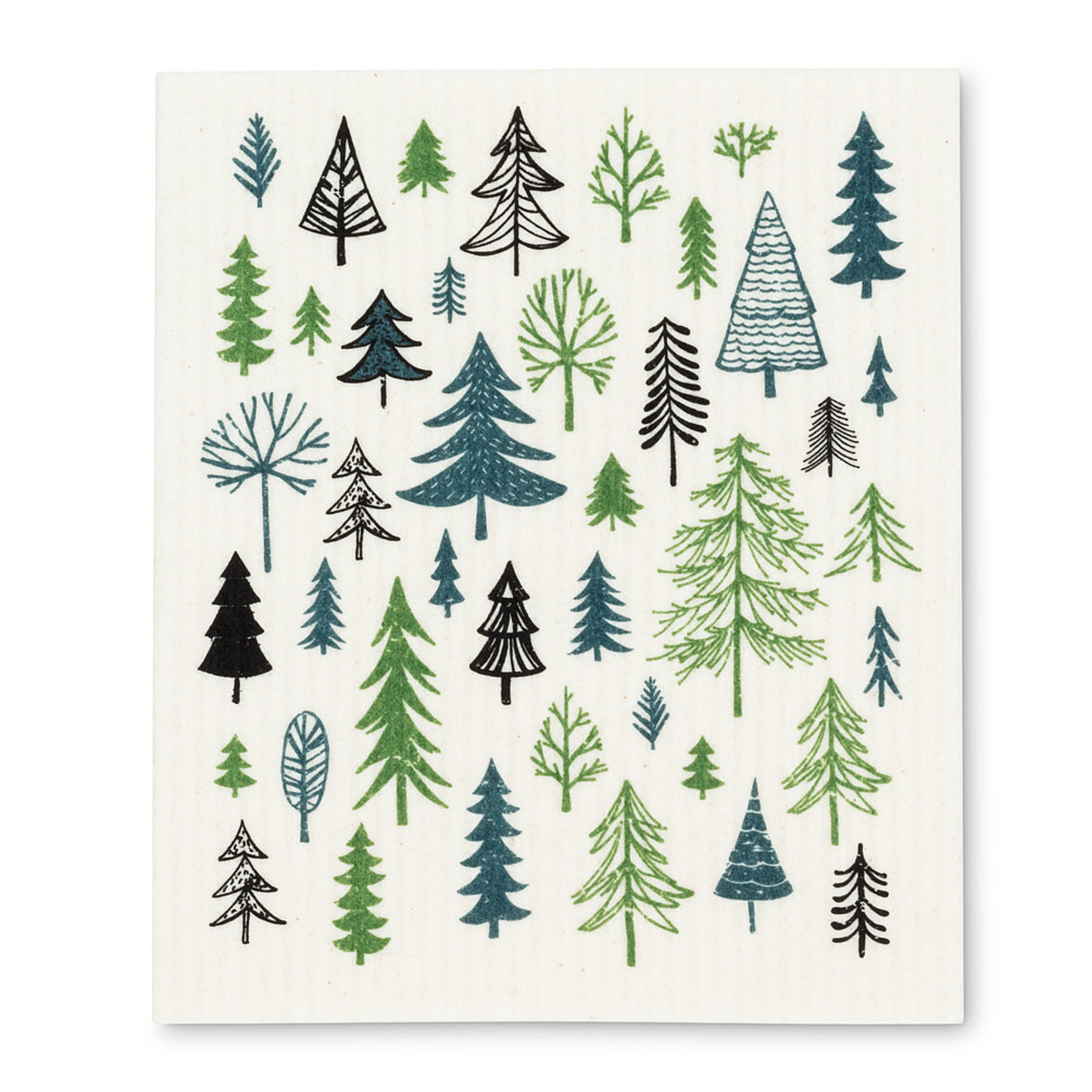 ABBOTT ABBOTT Swedish Dishcloth S/2 - All Over Trees