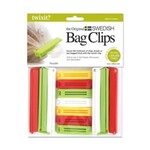 DAVID SHAW TWIXIT Bag Clips - Red/Geen/Yellow