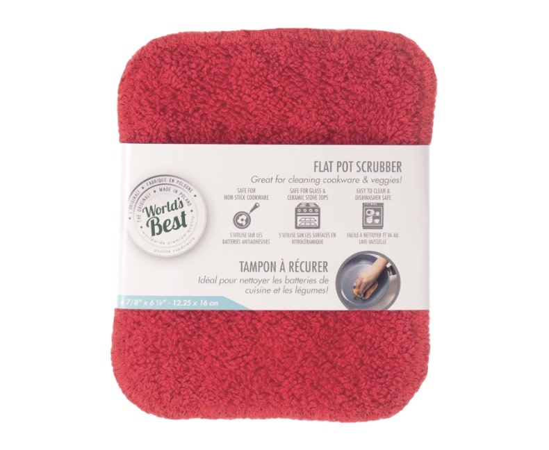 WORLD'S BEST Original Pot Scrubber Solid Colours Kitchen Therapy