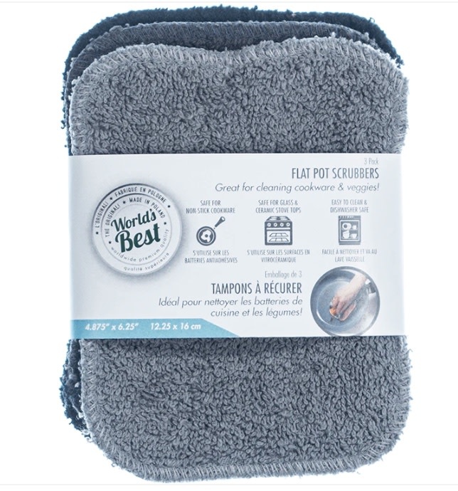 WORLD'S BEST Original Pot Scrubber Solid S/3 Kitchen Therapy