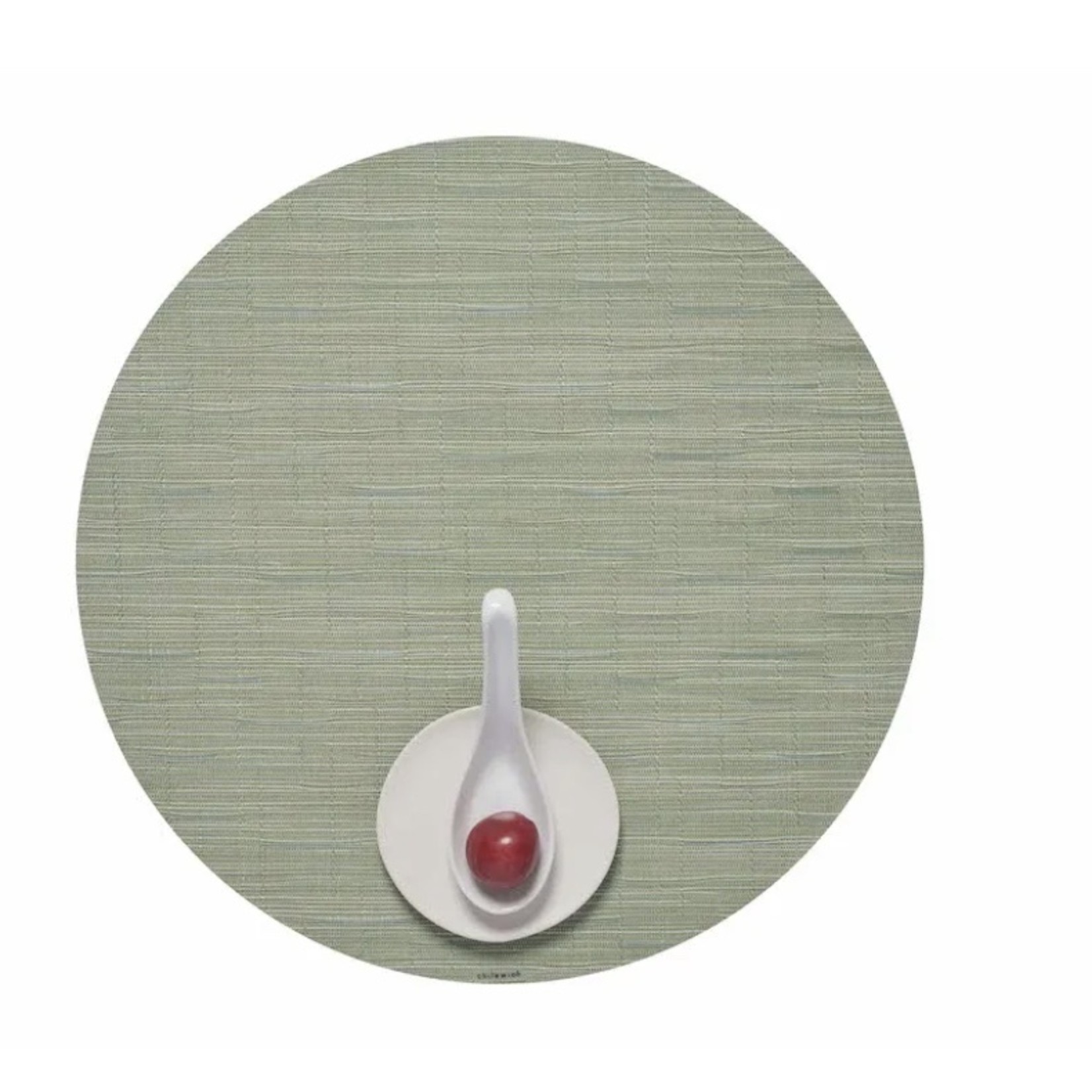 CHILEWICH CHILEWICH Bamboo Placemat 15 Round Spring Green