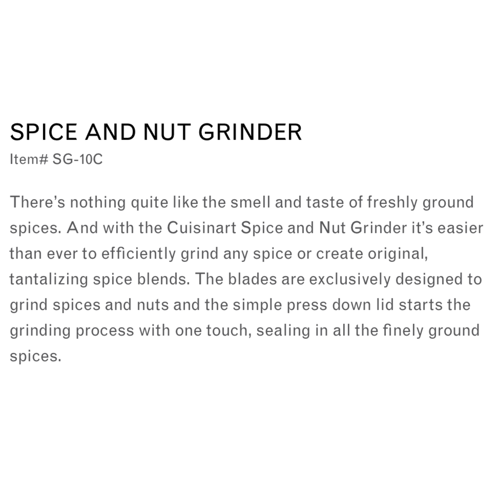 CUISINART CUISINART Spice Grinder