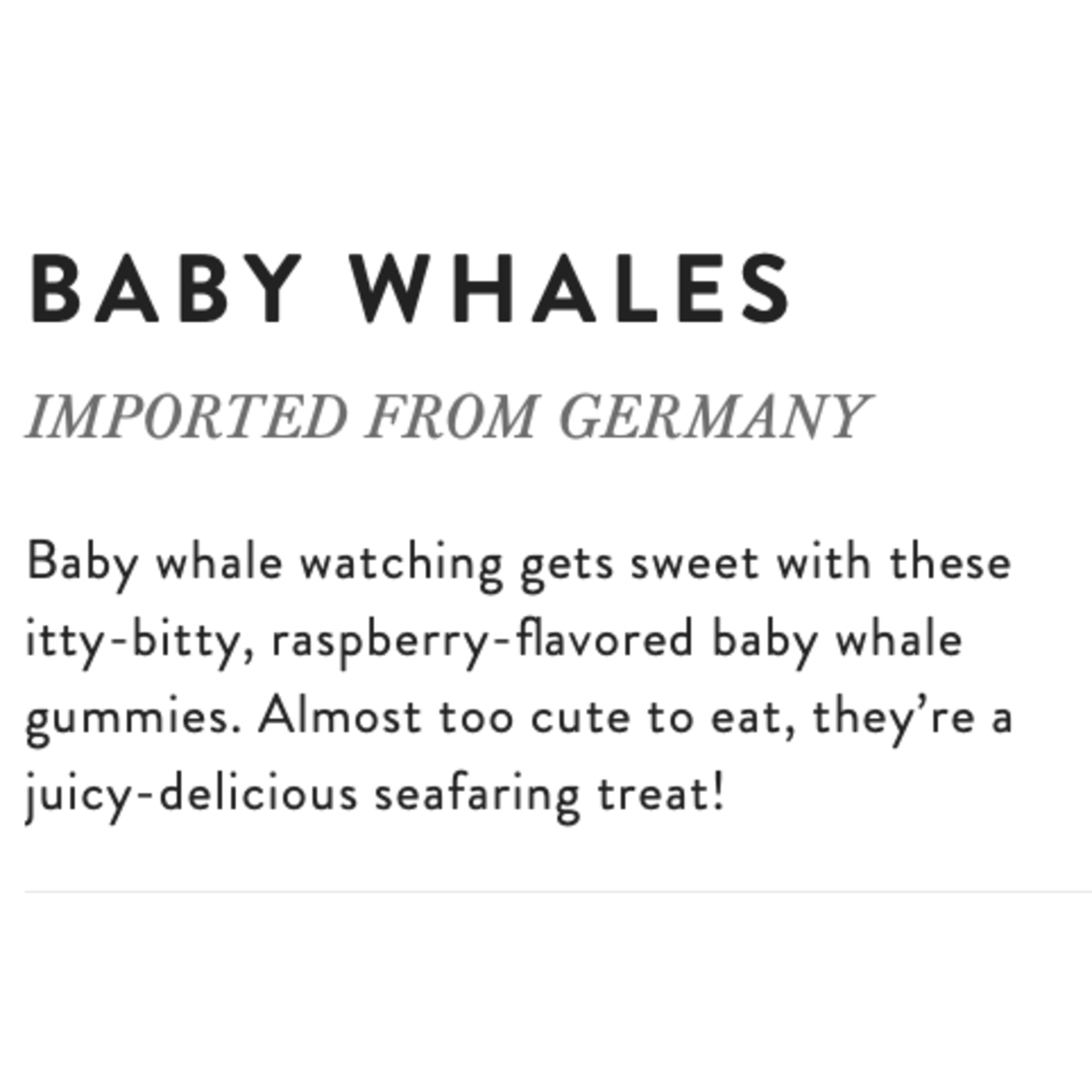 SUGARFINA SUGARFINA Baby Whales