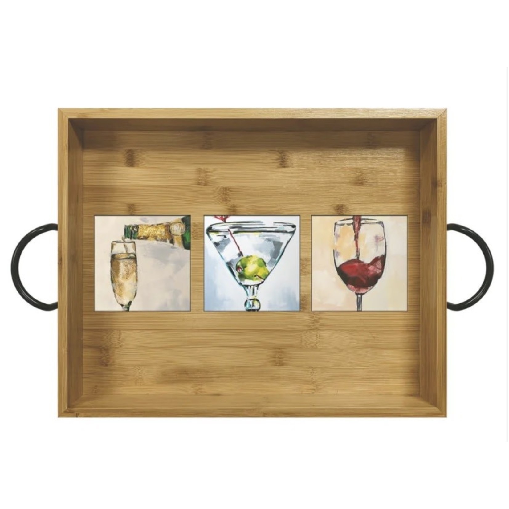 PAPER PRODUCTS DESIGN PPD Bamboo Serving Tray- Art of Alcohol
