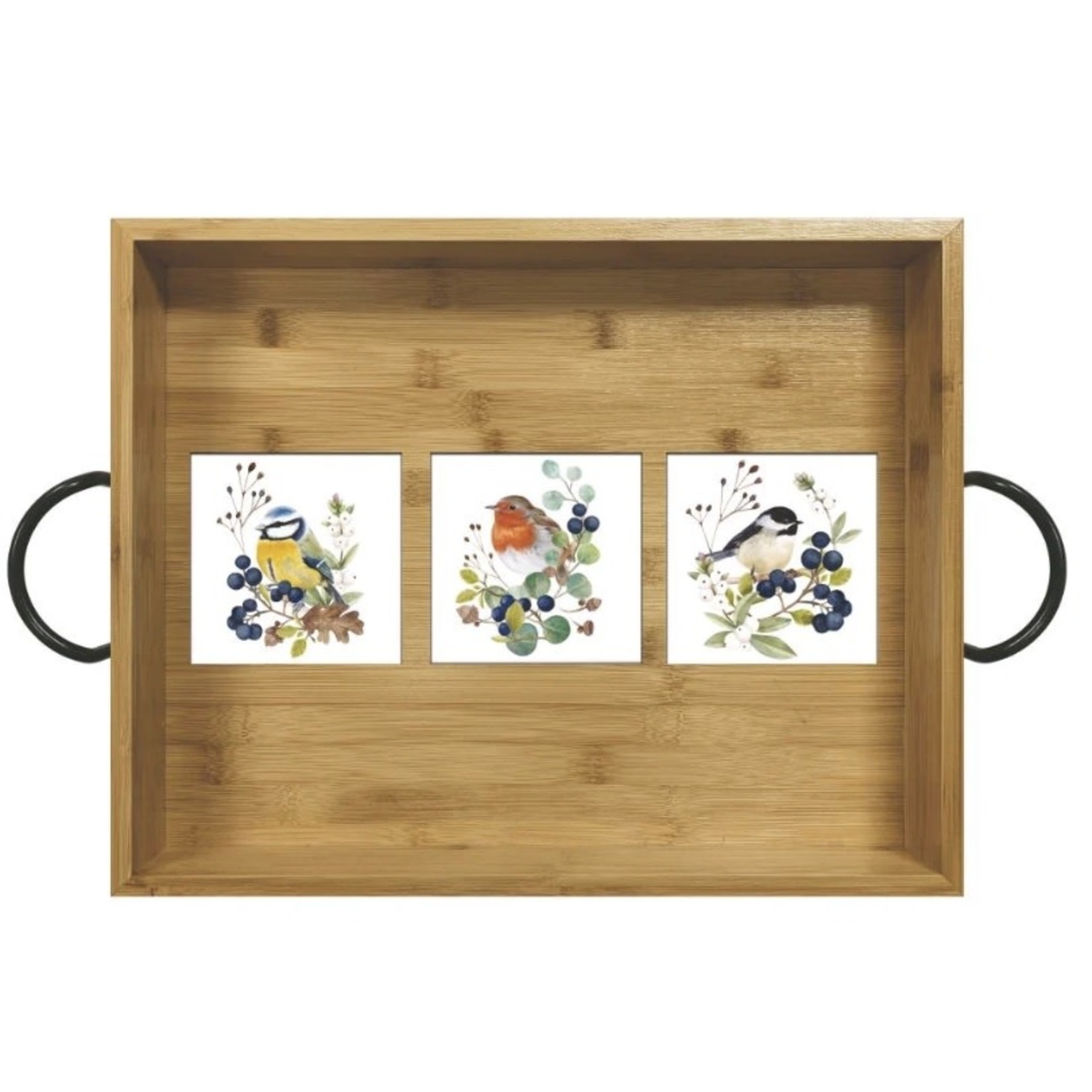 PAPER PRODUCTS DESIGN PPD Bamboo Serving Tray - Les Oiseaux