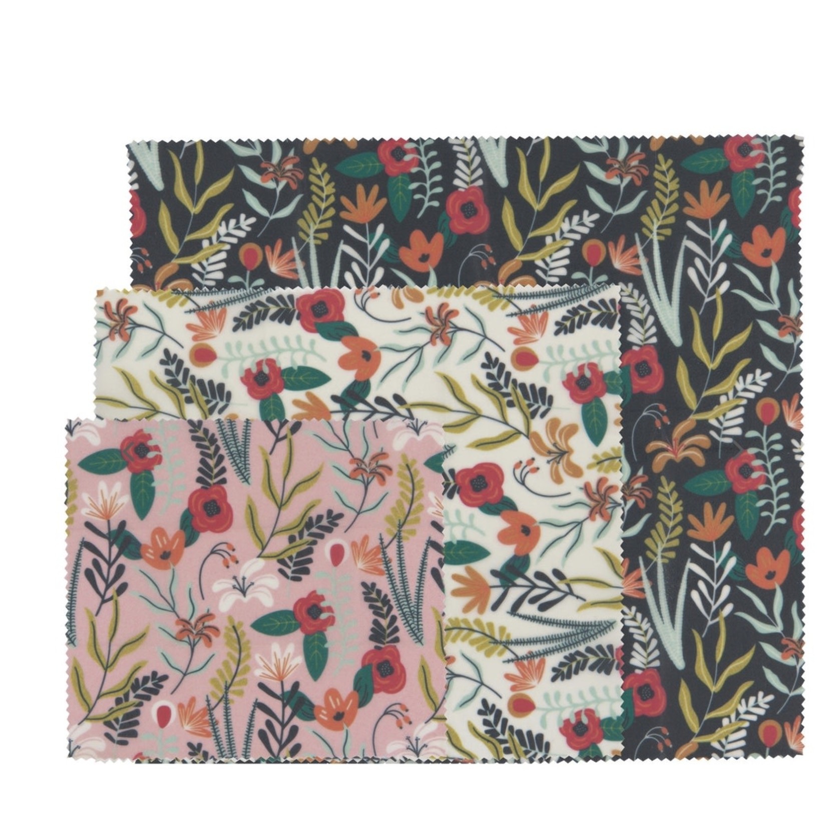ECOLOGIE ECOLOGIE Beeswax Wraps S/3 - Floral
