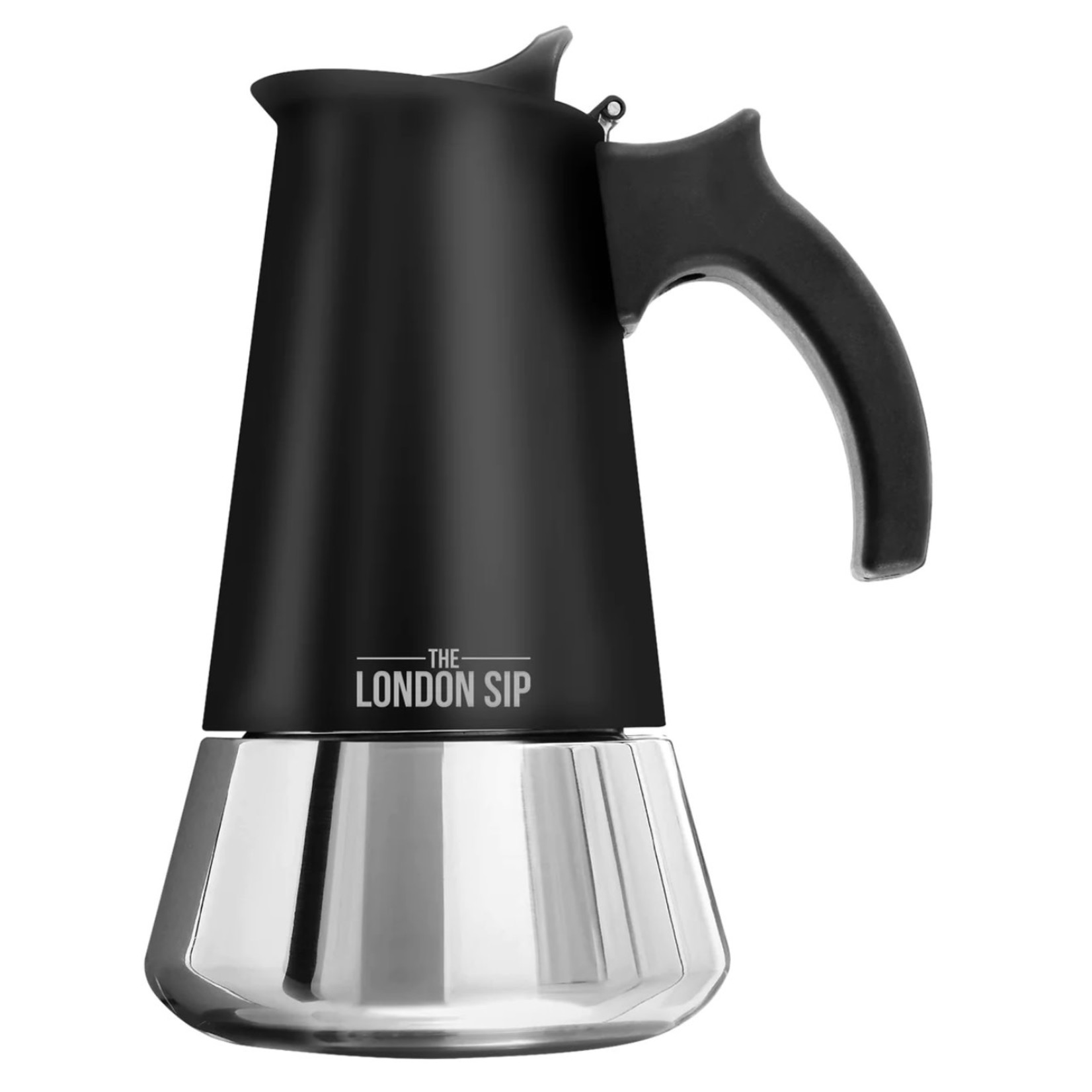 LONDON SIP LONDON SIP Stainless Steel Espresso Maker 3 Cup-Black