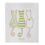 WET-IT WET-IT Swedish Cloth - Cat Lover Green/Taupe