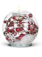 ABBOTT ABBOTT Red Berry & Snowball Votive