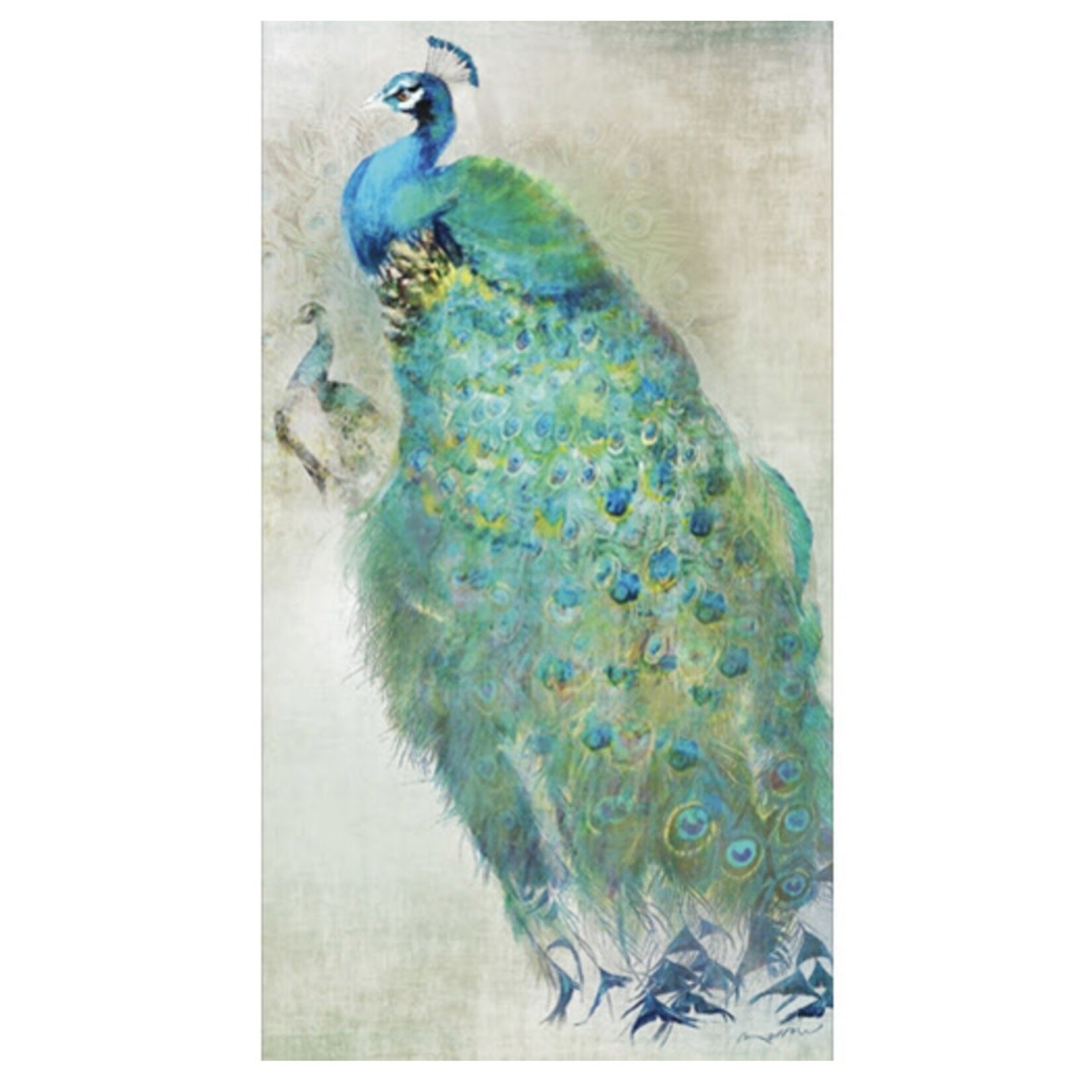 PAPER PRODUCTS DESIGN PPD Guest Napkin - Peacock Royale
