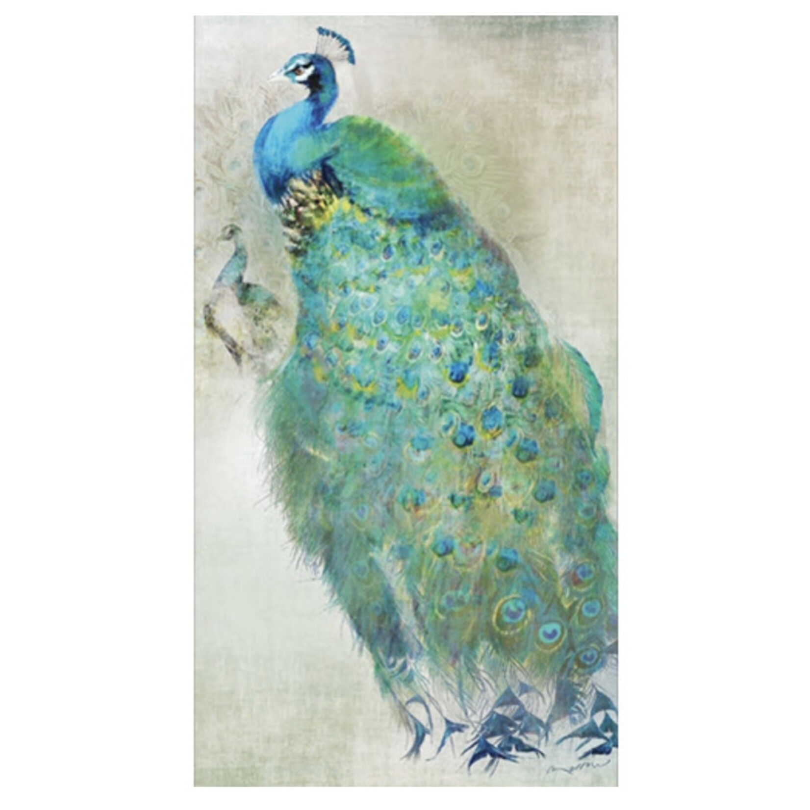 PAPER PRODUCTS DESIGN PPD Guest Towel - Peacock Royale