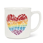 ABBOTT ABBOTT Rainbow Heart Mug 140z