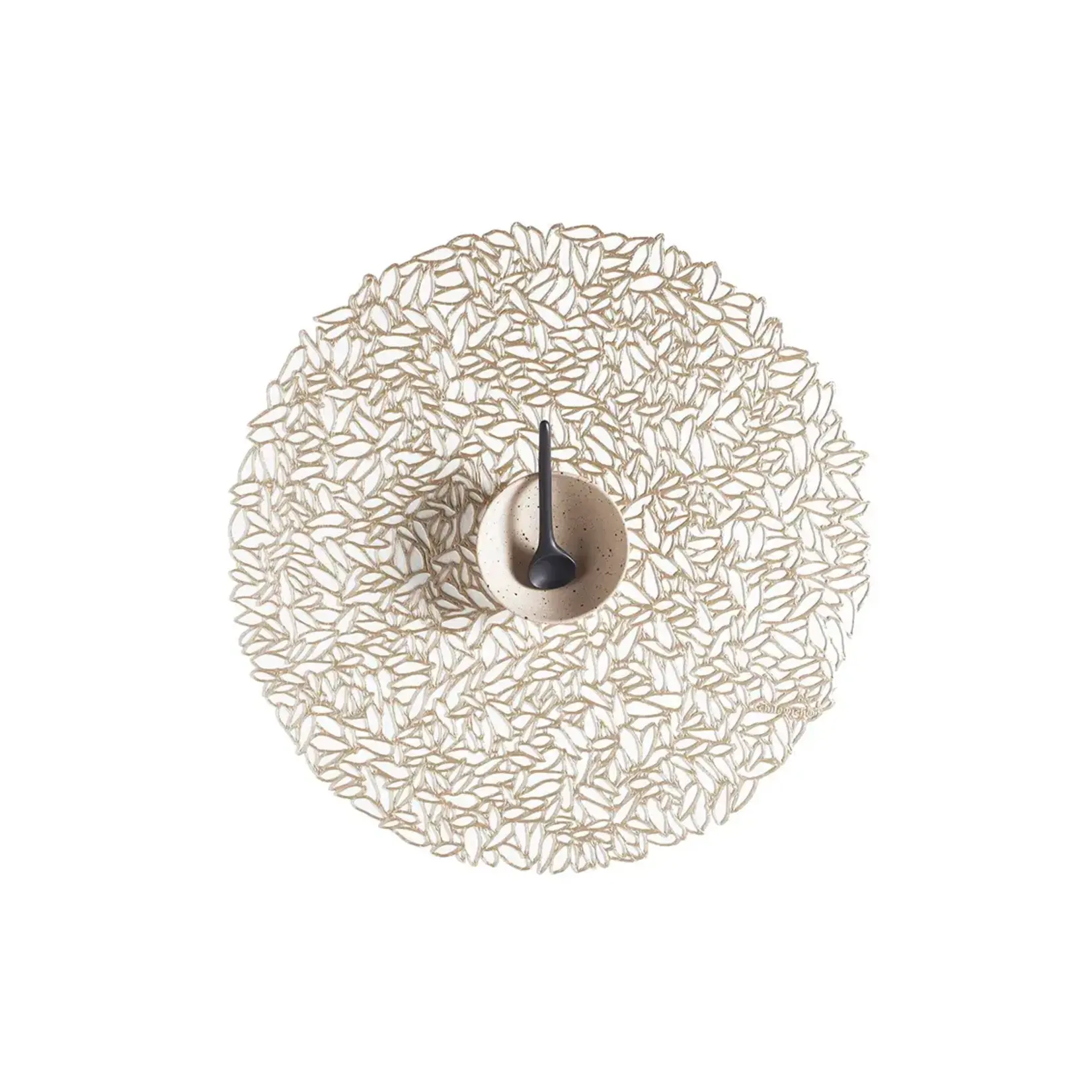 CHILEWICH CHILEWICH Round Petal Placemat - Champagne