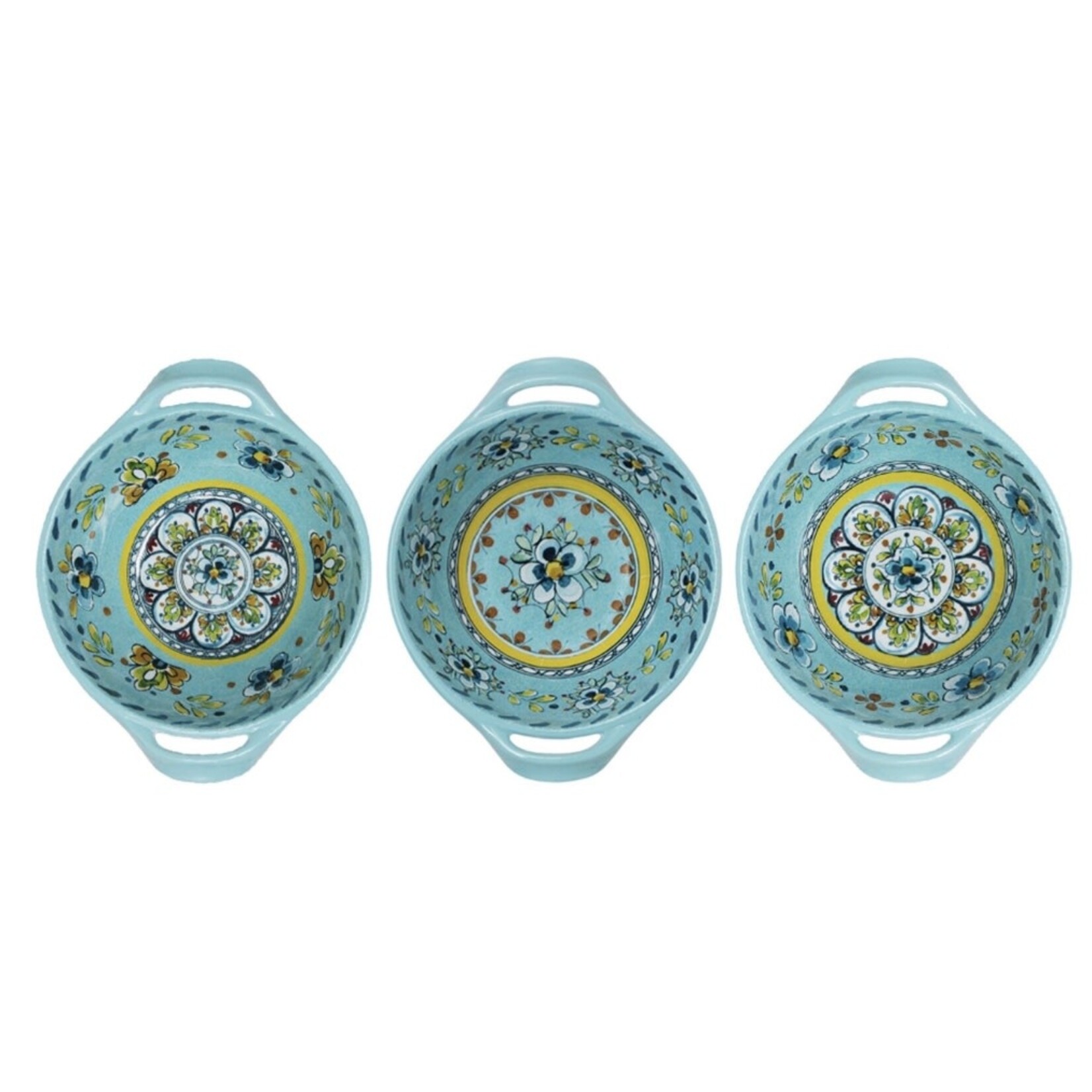 LE CADEAUX LE CADEAUX Madrid Turquoise Handle Bowl 6"