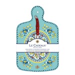 LE CADEAUX LE CADEAUX Madrid Turquoise Cheese Board w/ Cheese Knife Gift Set