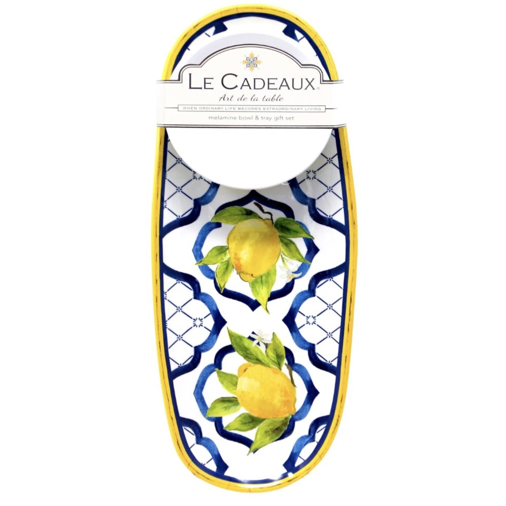 LE CADEAUX LE CADEAUX Palermo Melamine Bowl & Tray Gift Set