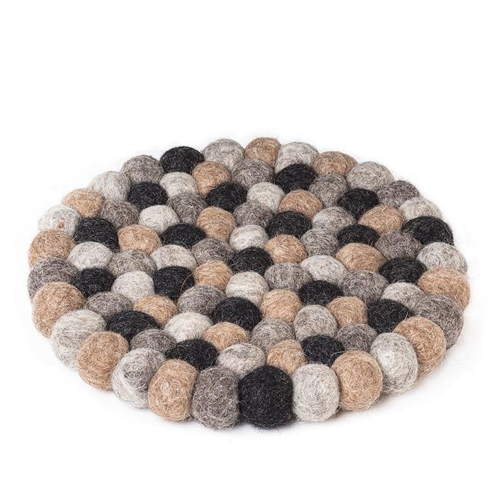 ABBOTT ABBOTT Felt Ball Trivet Taupe