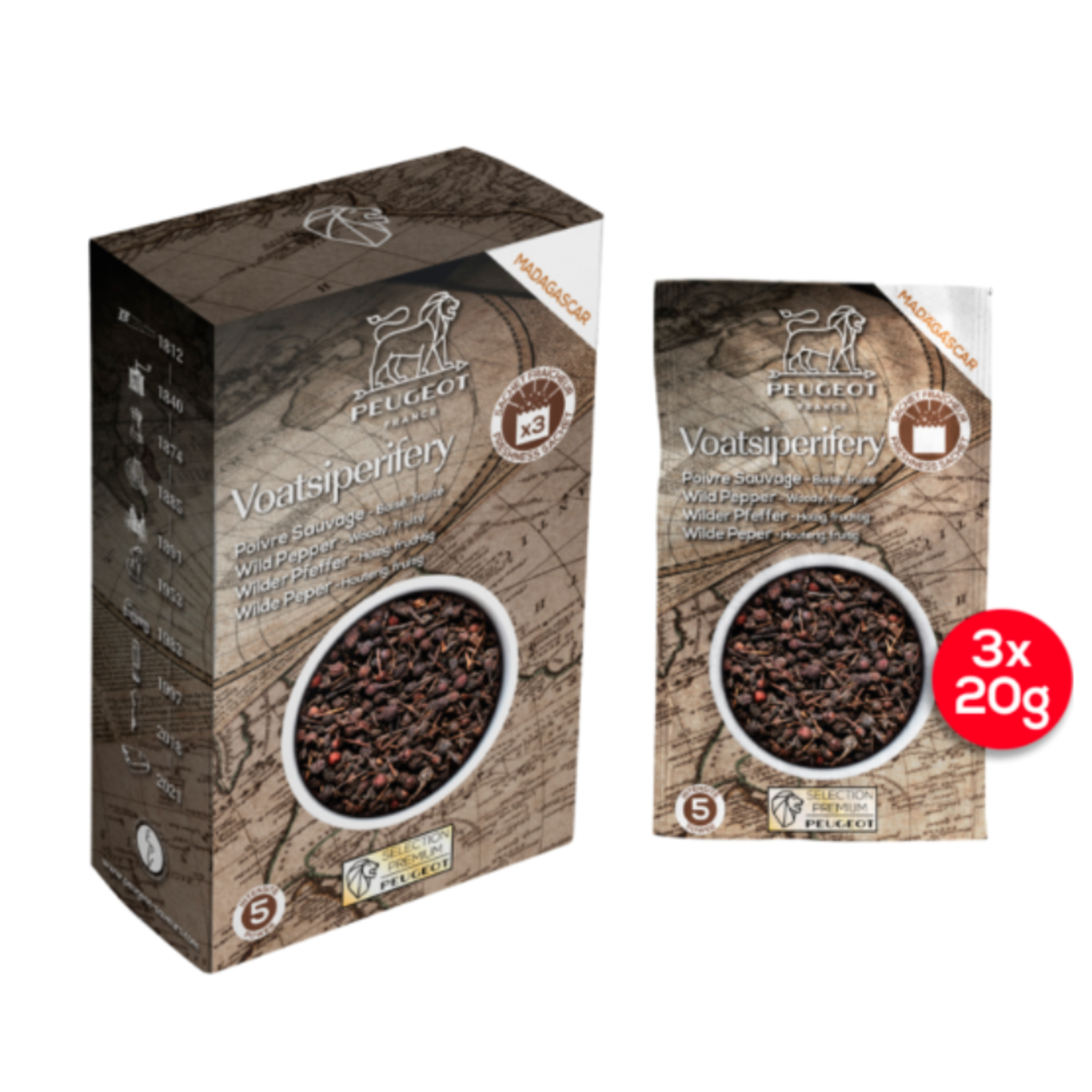 PEUGEOT PEUGEOT Madagascar Wild Pepper (60g) - Voatsiperifery