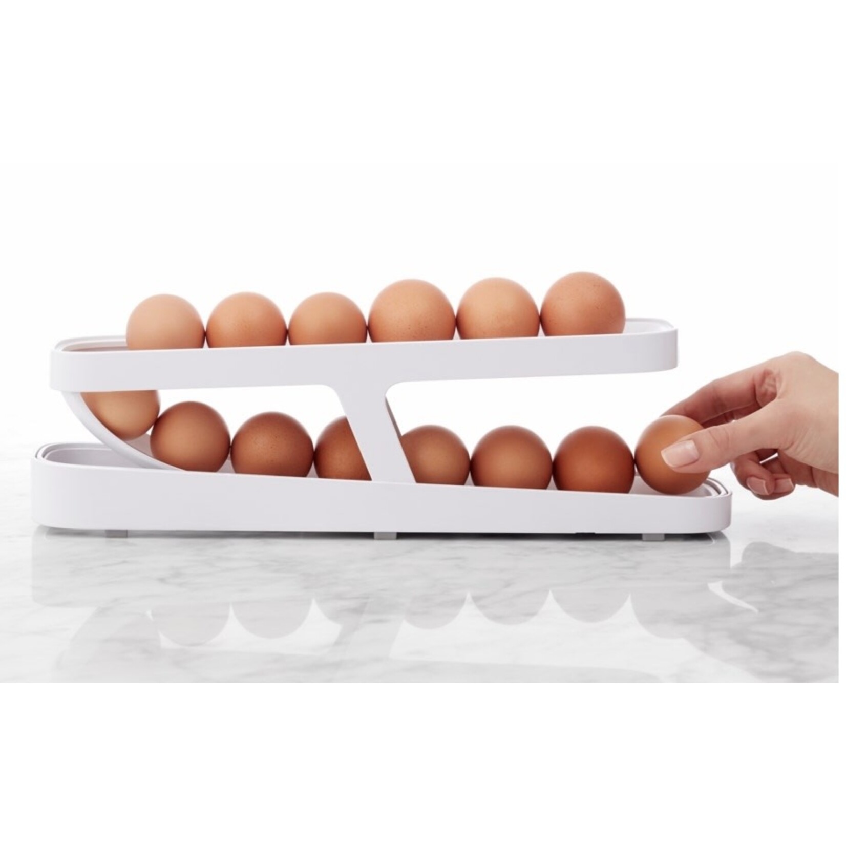 PORT STYLE YOUCOPIA Egg Dispenser Rolldown Two-TIer