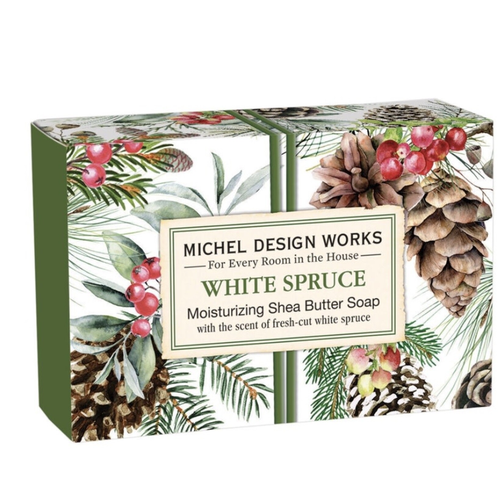 MICHEL DESIGN WORKS MICHEL DESIGN White Spruce 4.5oz Boxed Soap