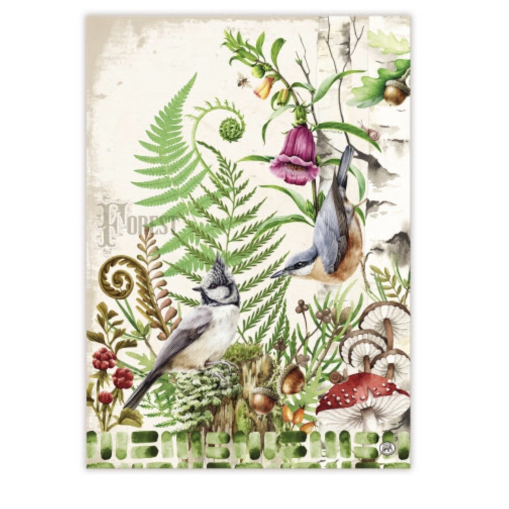 MICHEL DESIGN WORKS MICHEL DESIGN Tea Towel - Moss & Oak