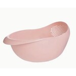 KT KT Rice Washing Bowl With Strainer- PINK