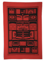 PANABO BILL HELIN Chilkat Tea Towel - Red/Black