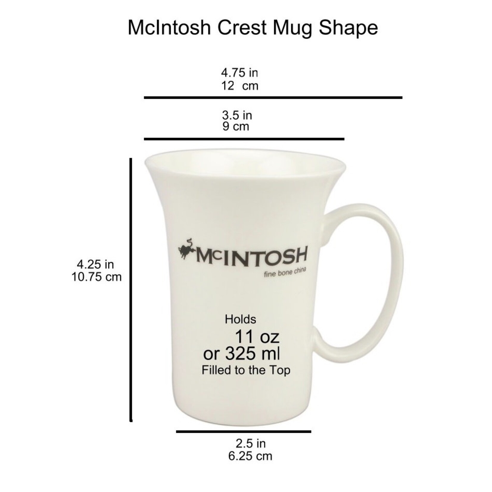 MCINTOSH MCINTOSH Holiday Reindeer Mugs S/2