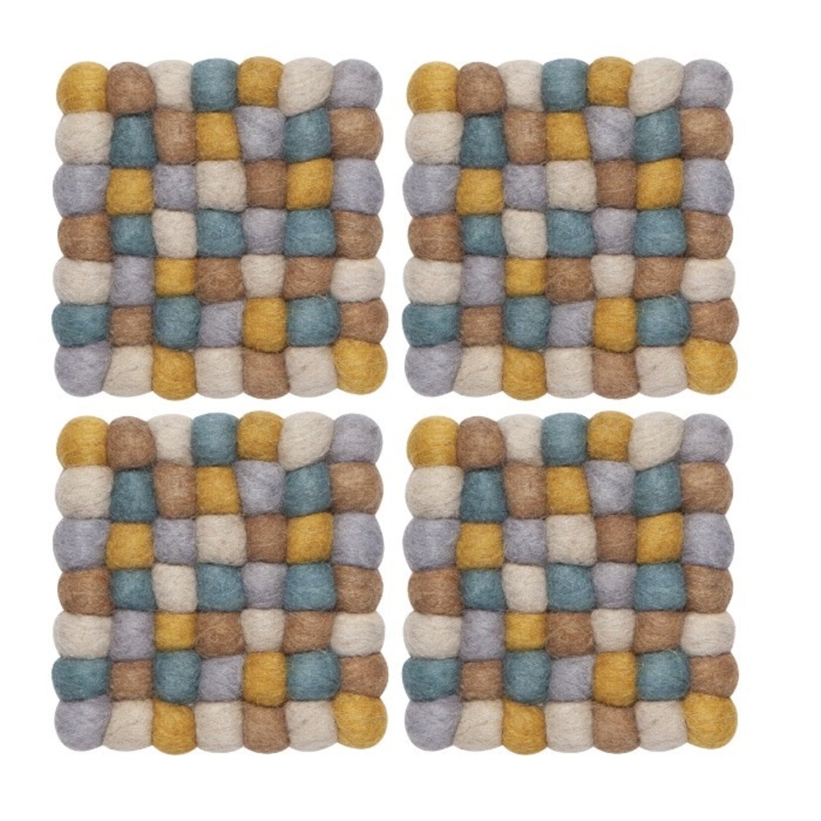 NOW DESIGNS NOW DESIGNS Ochre Dot Coasters S/4