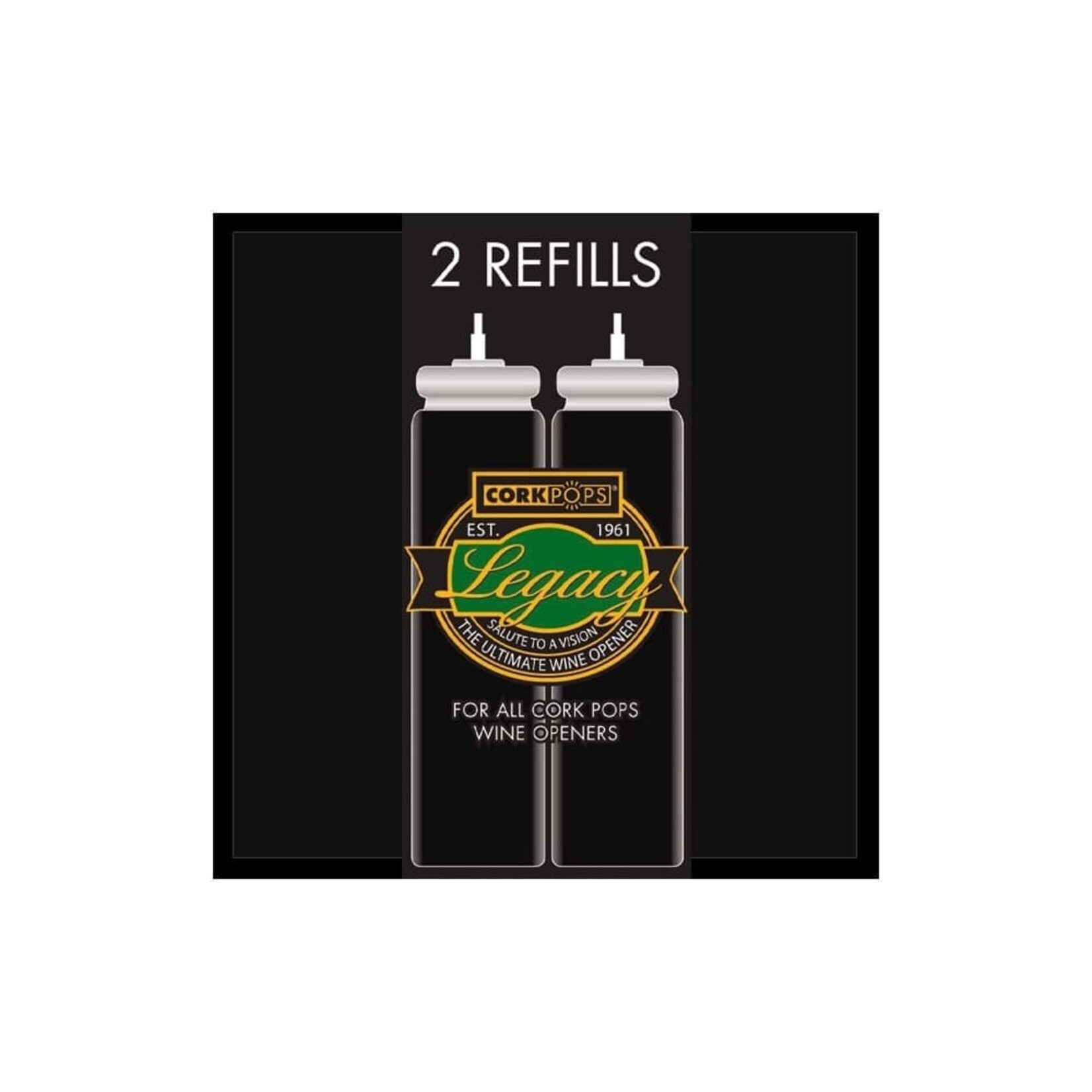 LEGACY CORKPOPS Legacy Wine Opener Refill Cartridge S/2