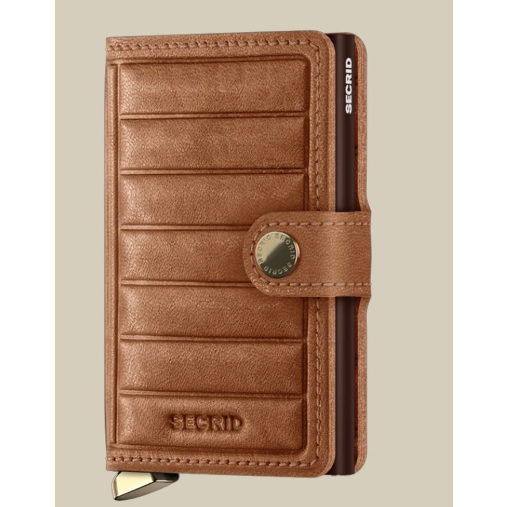 SECRID SECRID Premium Miniwallet Emboss Lines - Cognac