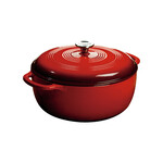 LODGE LODGE Enamel Dutch Oven 7.5qt -Red DNR