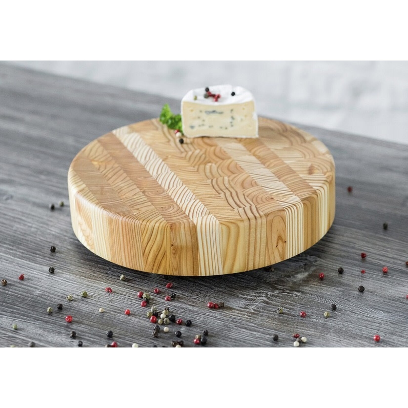 LARCHWOOD LARCHWOOD Round Cheese Board 10x2"