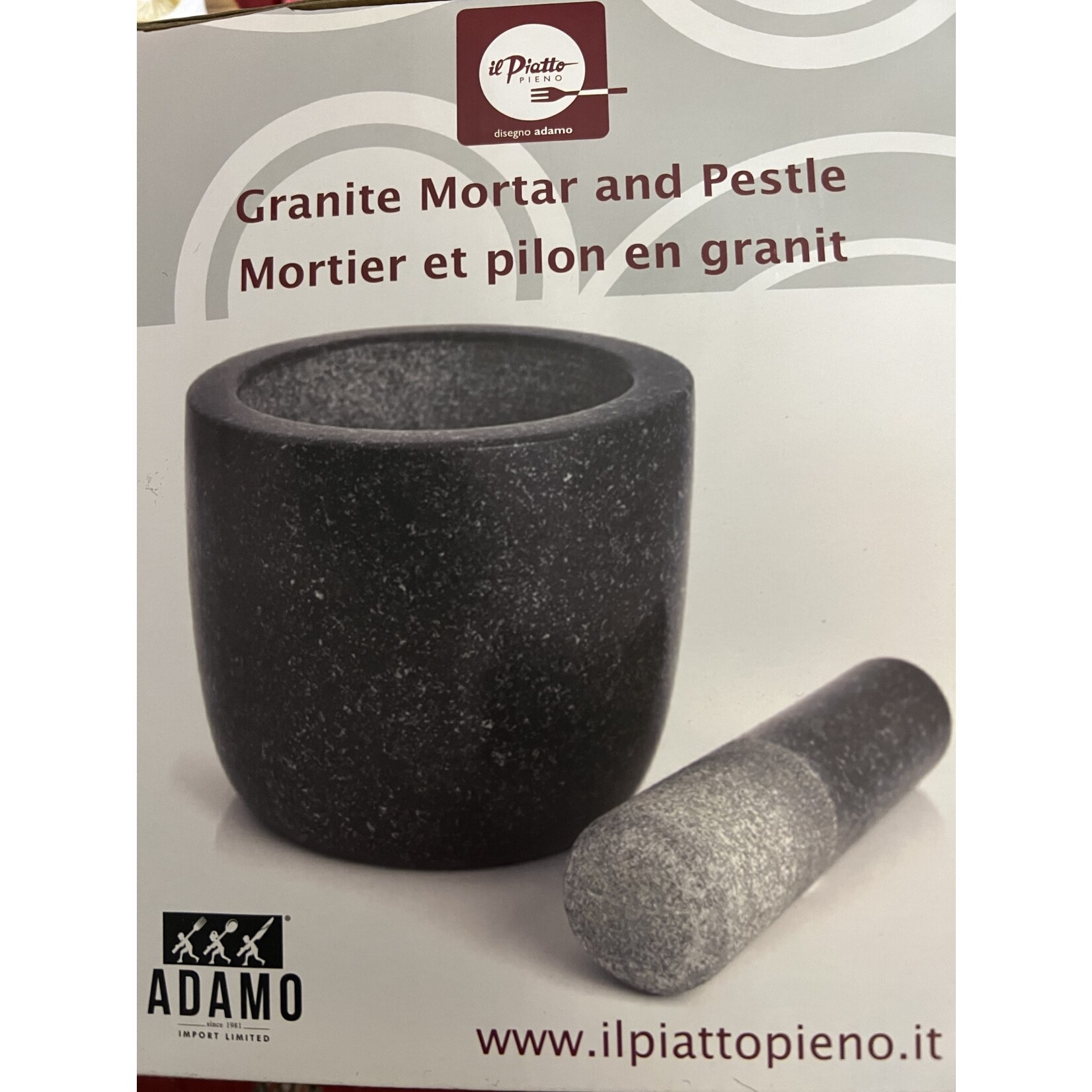 ADAMO ADAMO Granite Mortar & Pestle 15.5 x 13cm