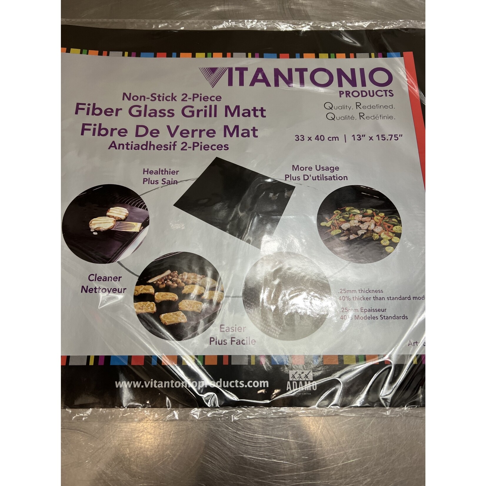 ADAMO ADAMO Grill Mats Non Stick - 2pc