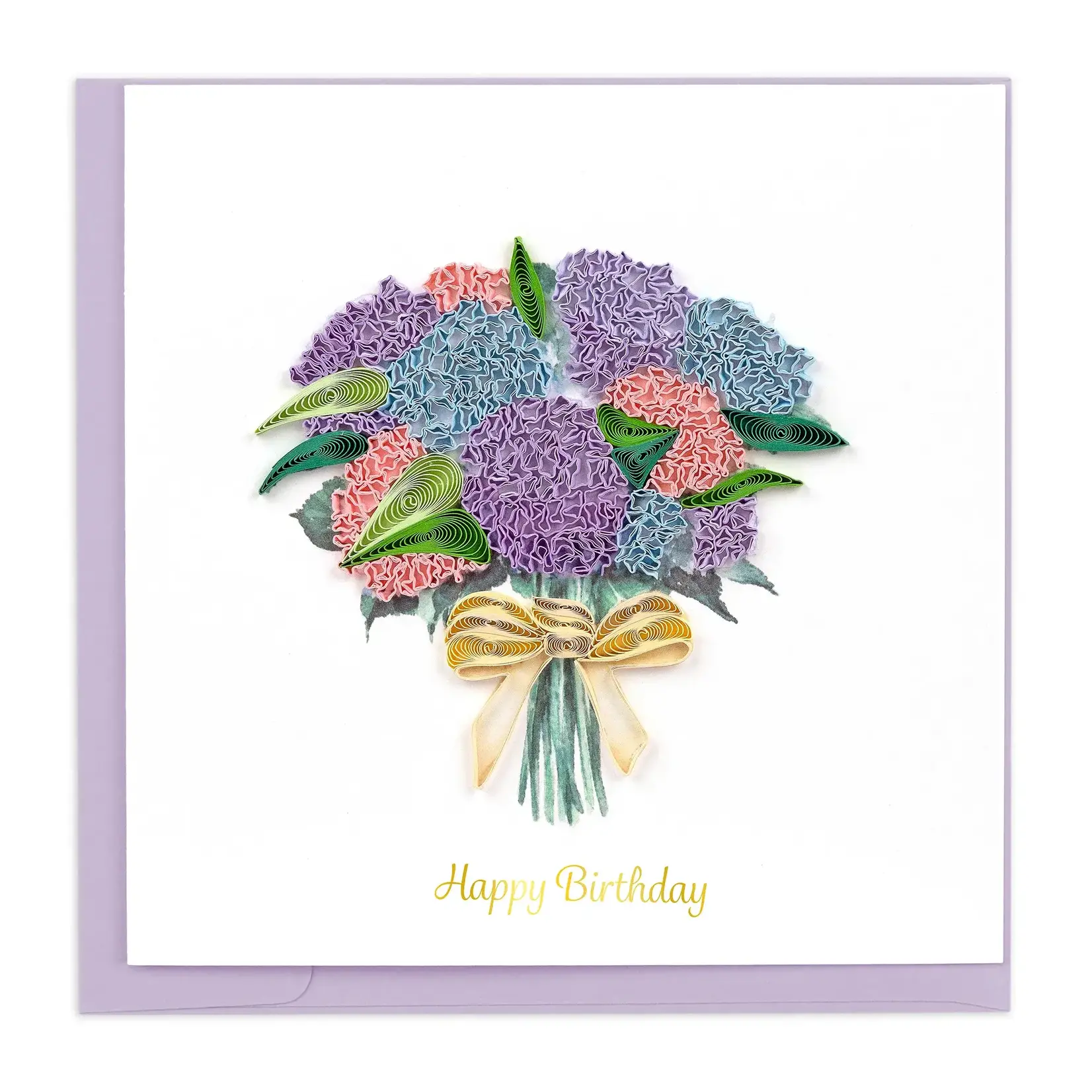 QCARD QCARD Birthday Hydrangea Bouquet