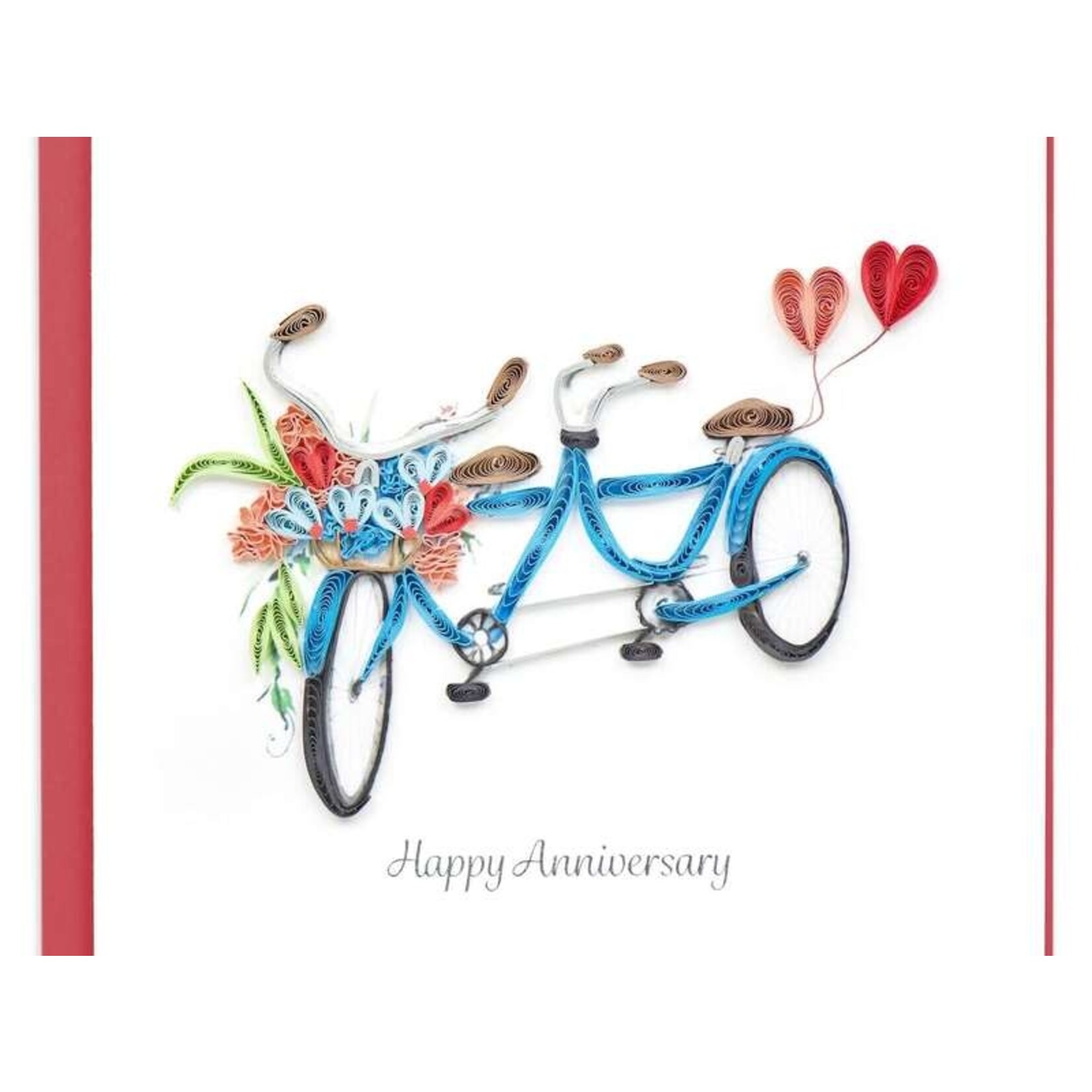 QCARD QCARD  Happy Anniversary Tandem Bicycle