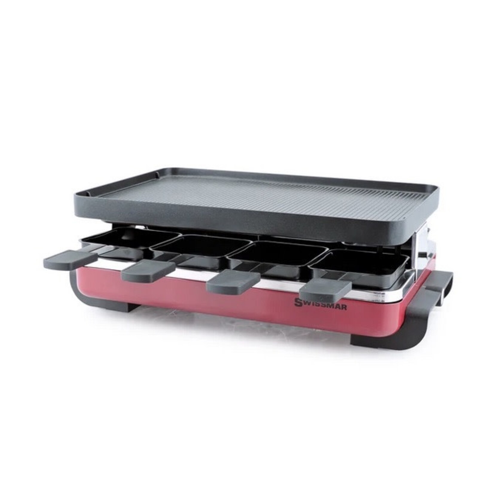 SWISSMAR SWISSMAR VALAIS 8 Person Raclette Party RED - Matte Black GRILL
