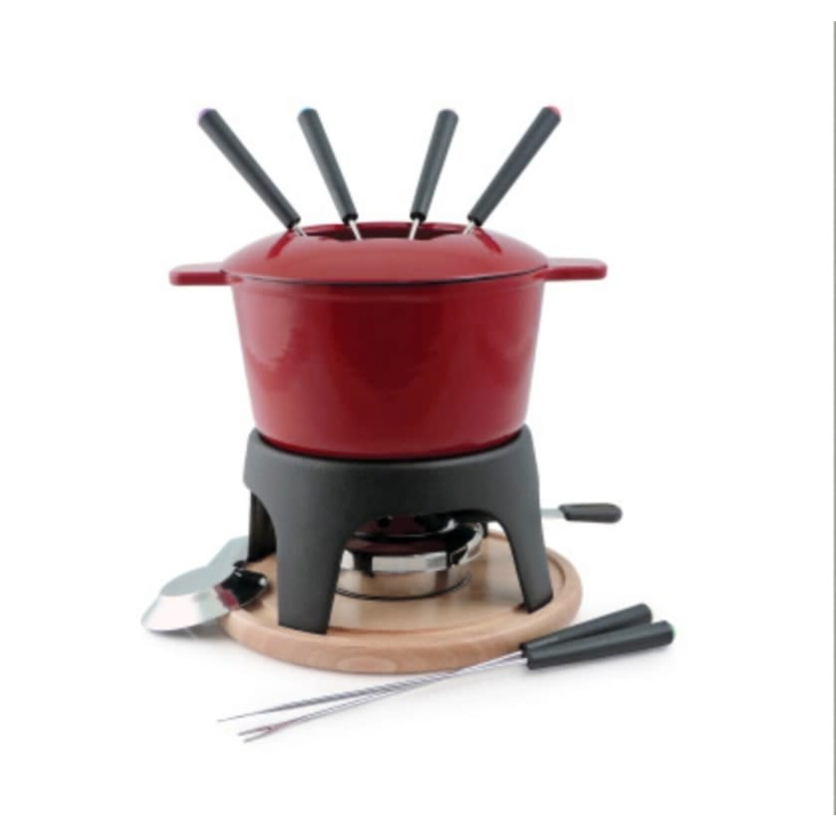 SWISSMAR SWISSMAR Sierra Cast Iron Fondue Set - Red