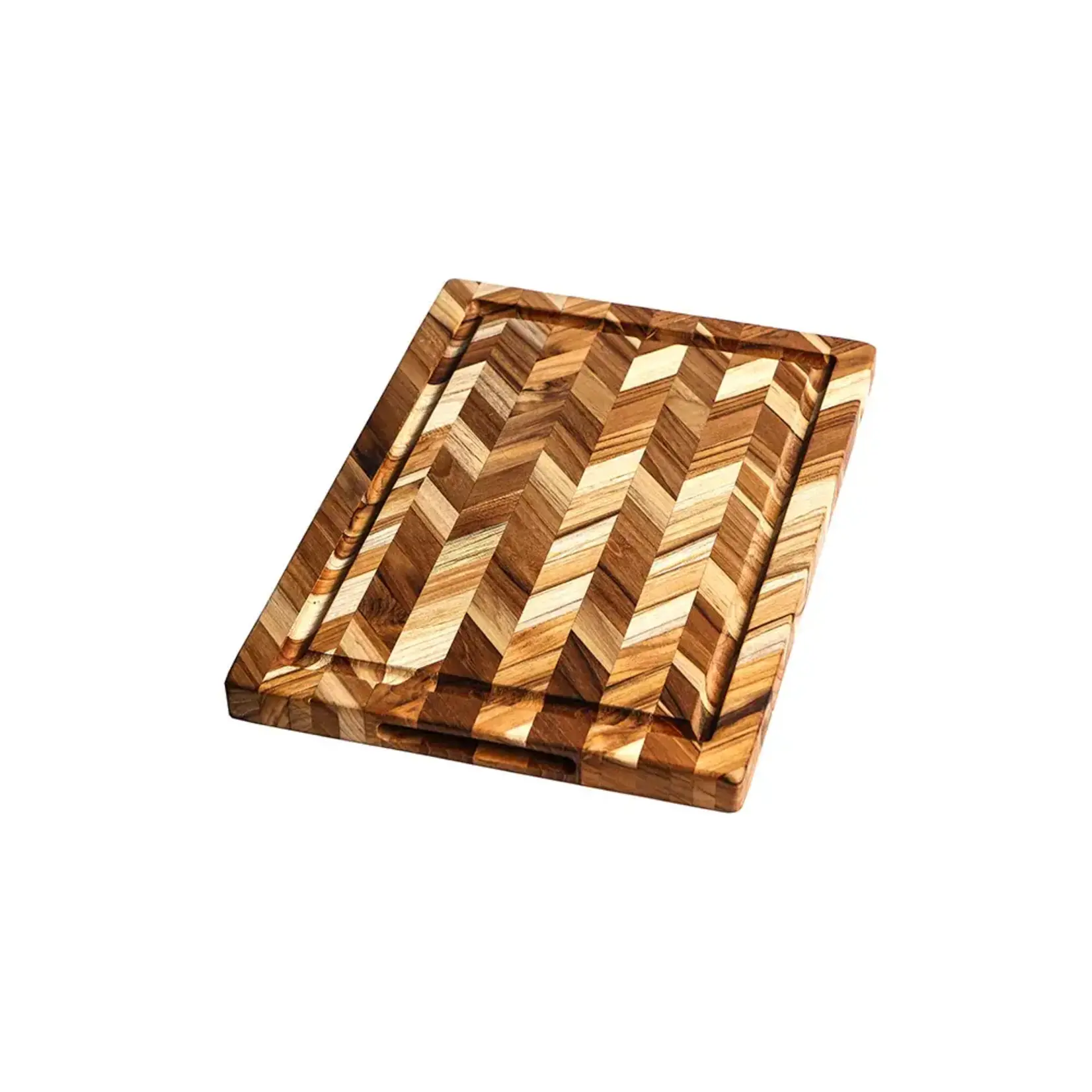 TEAKHAUS TEAKHAUS Herring Cutting Board Handgrip & Juice Canal 14x18x0.9"