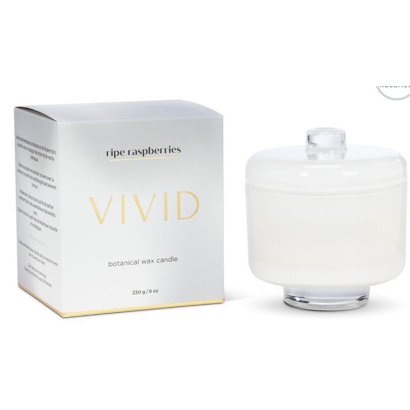 ABBOTT ABBOTT Ripe Raspberries Candle in Pedestal Jar 4"